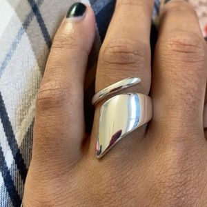 Band Statement Wrap 925 Sterling Silver Ring